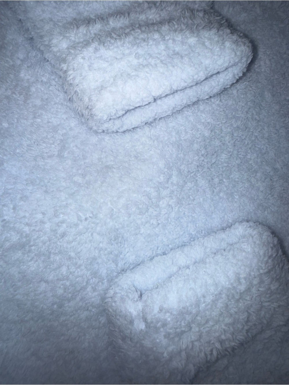 Victoria’s Secret PINK Light Blue Sherpa Cropped Jacket XS Soft Cozy - Picture 7 of 12